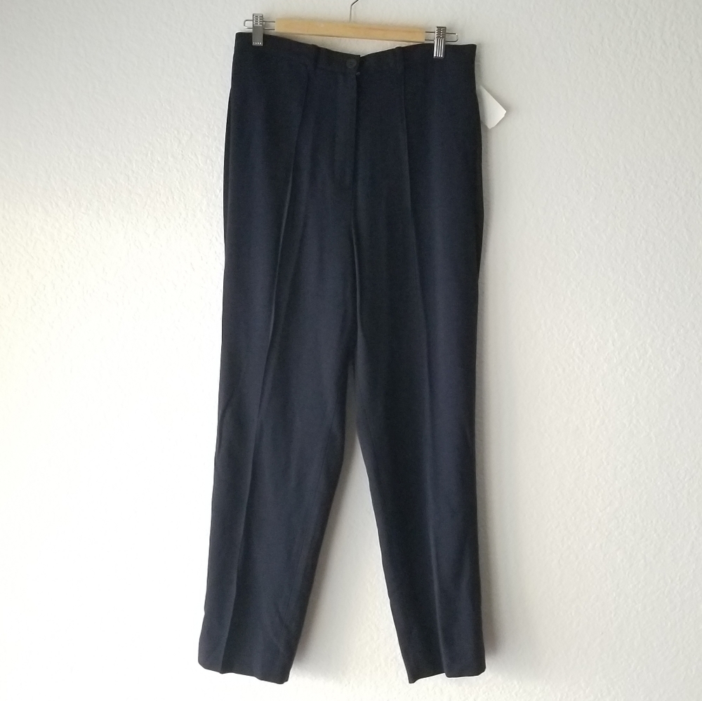 Emanuel Ungaro Classic Pants Blue Size 14 - Picture 1 of 9